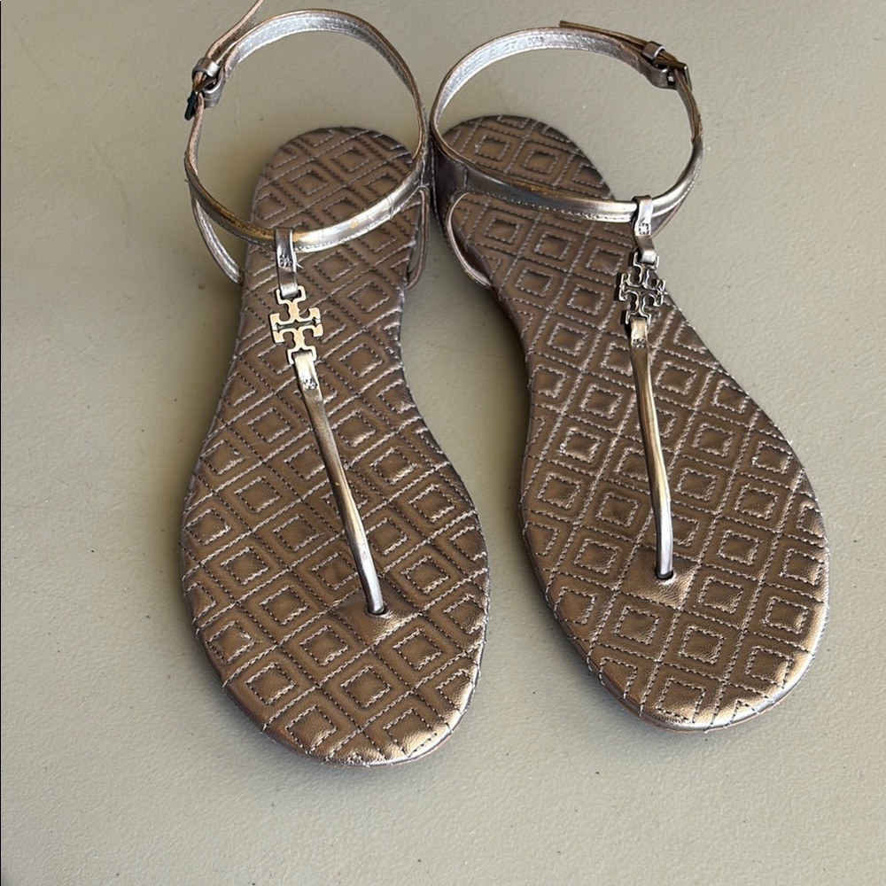 Tory Burch Metallic Sandals